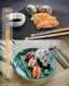 Set of 5 Pairs Designer Natural Round Bamboo Reusable Chopsticks, Size 9.5 Inch - Image 2