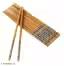 Set of 5 Pairs Designer Natural Round Bamboo Reusable Chopsticks, Size 9.5 Inch - Image 3