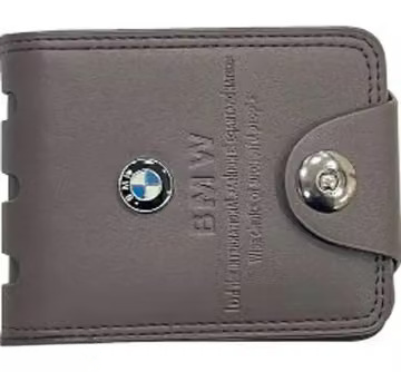 Designer BMW PU Two Fold Wallet For Men