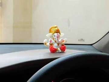 NSCC Ganesh Idol for Car Dashboard & Home Temple - Small Ganpati Murti for Decoration" Attractive Idols & Figurines
