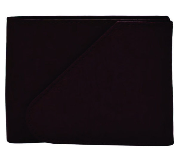 Designer Brown Artificial Leather Three Fold Wallet For Men