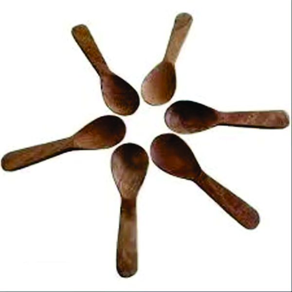6 PIECES Small Wooden Spoon for Soup, Suger, Tea, Coffee, Masala