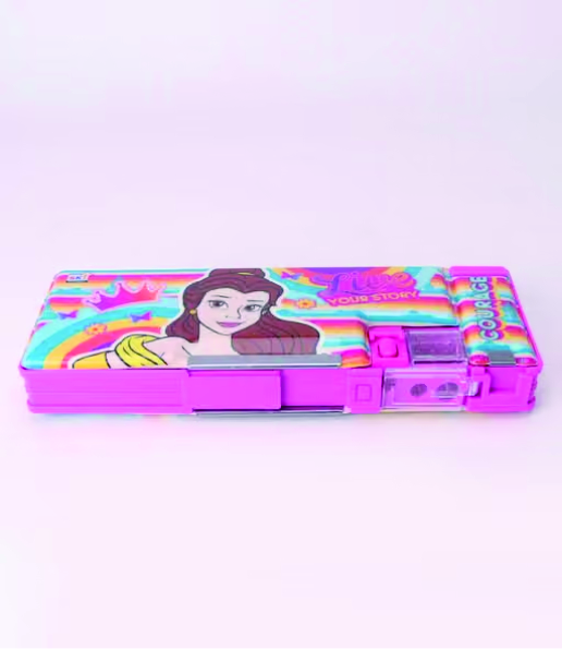 Mix design Magnetic Pencil Case for Kids Geometry Box – Pencil Box for Kids – Stationary Organizer Pencil Box for Girls, Kids, Boys - Best Birthday Return Gift