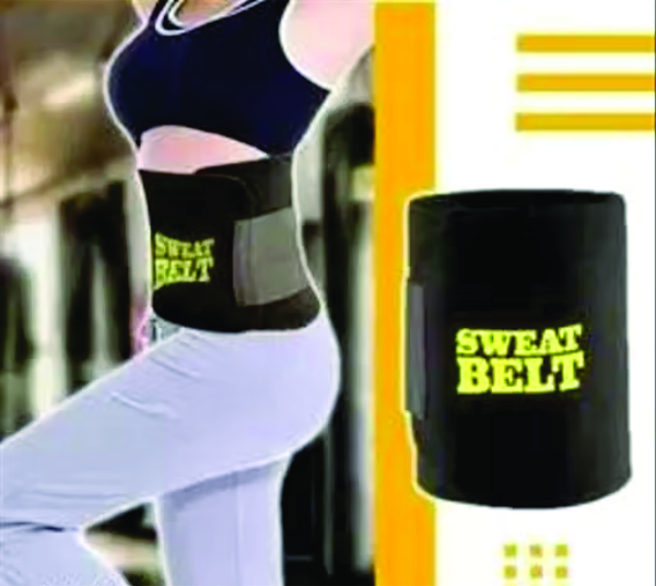 Slim Belt for Men and Women Slim Sweat Belt Body Shaper - (Black Color)