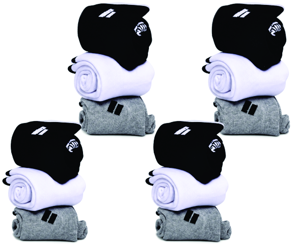12 pairs Ankle Length cut trendy stylish premium quality socks ,brand best white black grey towel cushion strachable