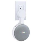 AMORTEK- Space-Saving Accessories Outlet Wall Mount Holder for Google Home Mini Voice Assistant