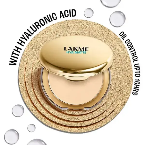 Lakme- 9 to 5 Hya Matte Pressed Powder Ivory - 9 g
