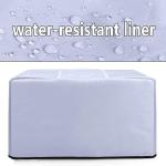 Luxja-Dust Cover for Microwave Oven (Fits for Most 0.7 Cu.Ft Microwaves), Microwave Oven Cloth Cover with Front Pocket, Gray