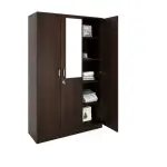 Nilkamal-Willy 3 Door Wardrobe with Mirror (New Wenge)