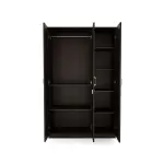 Nilkamal-Willy 3 Door Wardrobe with Mirror (New Wenge)