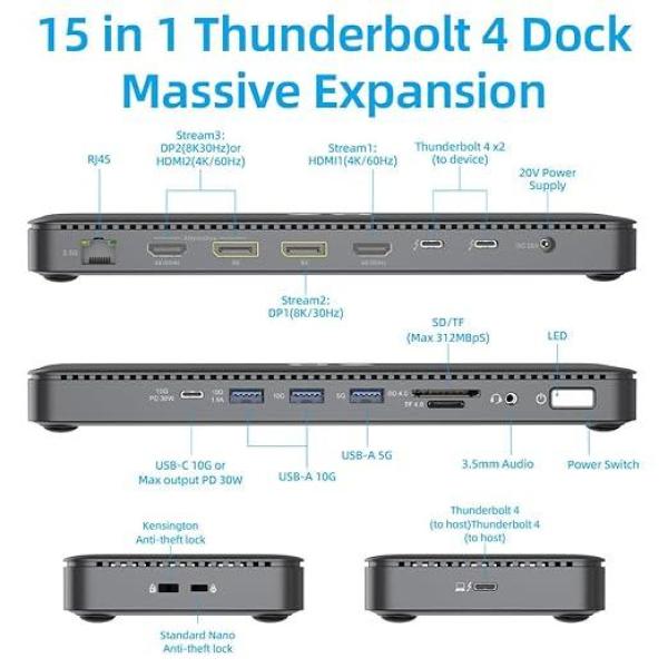 Dell Thunderbolt Dock – WD22TB4