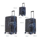 Uppercase-Topo Artistic_Skate_Wheel 8 Wheel Trolley Bag Set of 3