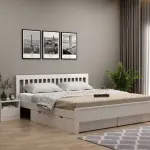 WoodenStreet-Venice Mango Wood Bed with Drawer Storage