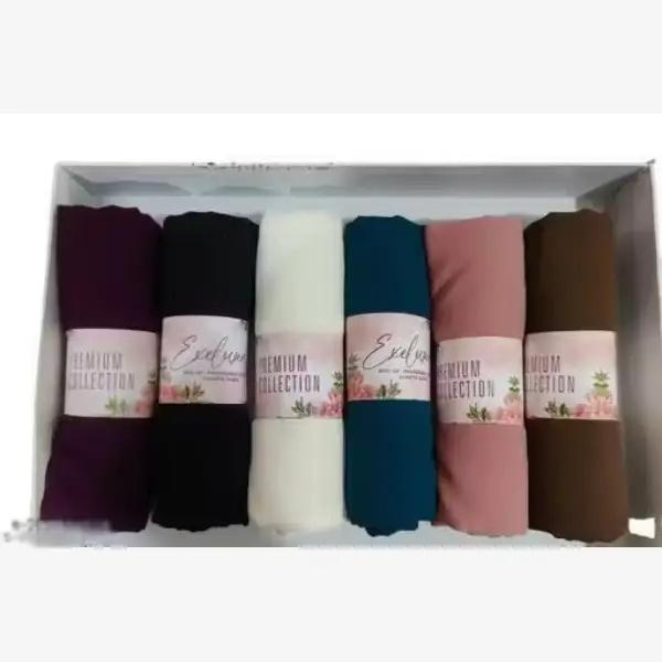 Georgette Hijab/Diamond Georgette Hijab For Women Pack Of 6