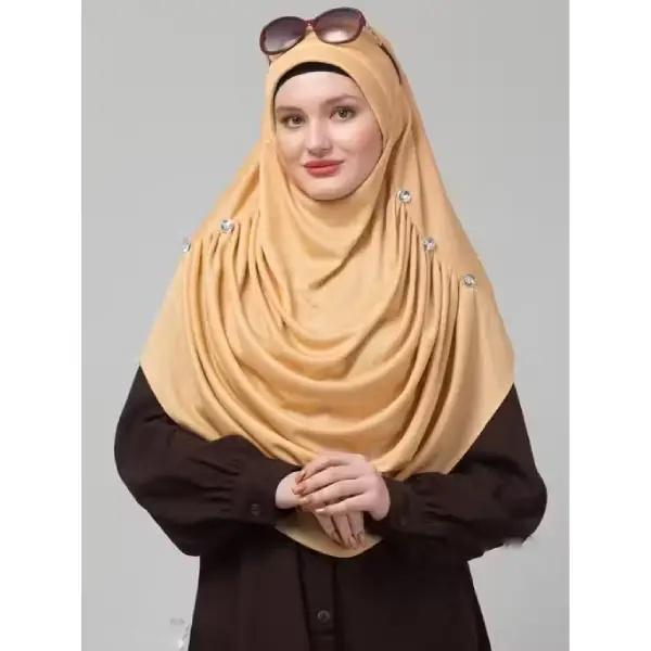 VERMELLO Long Stone Hijab, Khimar or Prayer Makhana For Girls & Women