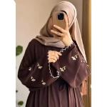 New arrival sleeve cut work embroidery abaya (WITHOUT DUPATTA)